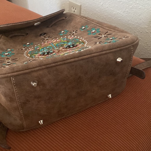 Brand new all suede leather day of the dead bag - Picture 10 of 10